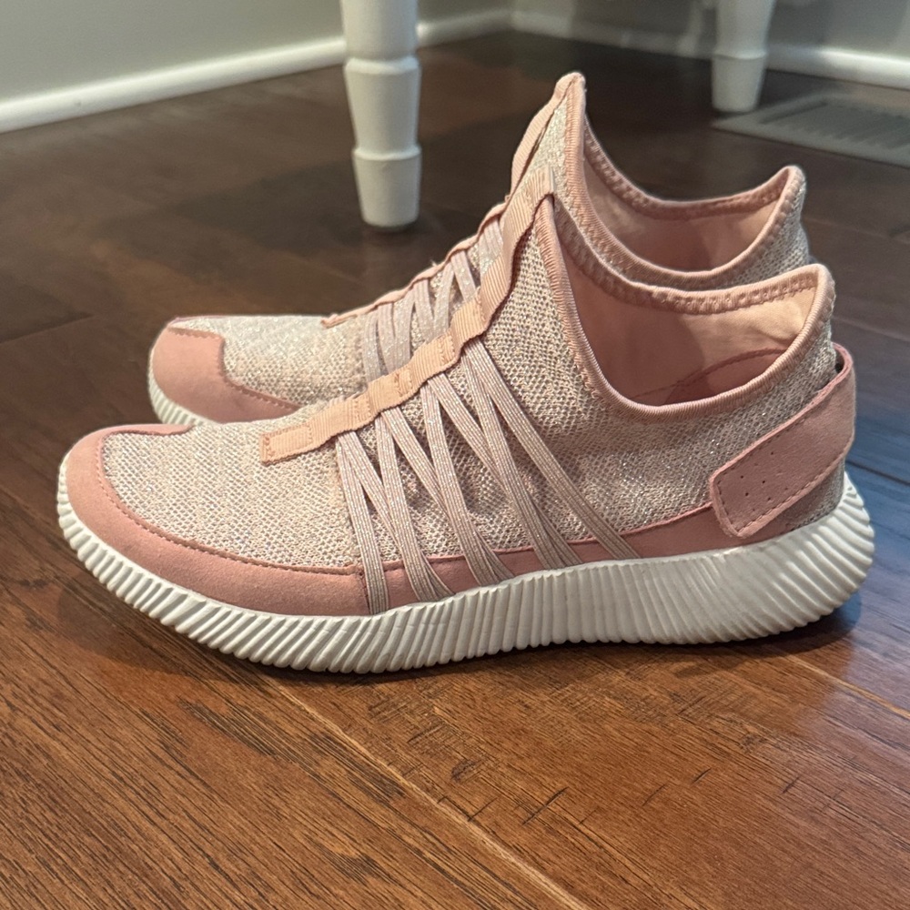Women's Pink Slip-On Sneakers - Picture 4 of 5